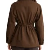 Classic Women Suede-Collar Field Jacket - Image 2