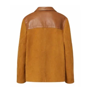 Alternative view of Women Leather Trimmed Oversized Suede Jacket