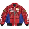 supreme spider man leather jacket
