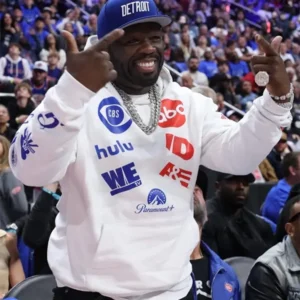 50 Cent Detroit Pistons Game NBA Logo Hoodie