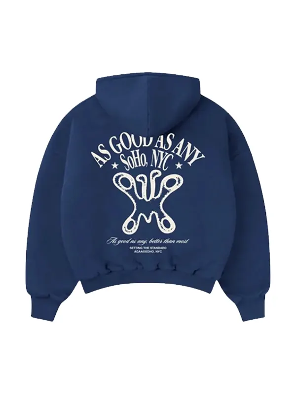 As Good As Any Pullover Blue Hoodie