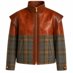 Ferrari Leather Wool Gradient Jacket