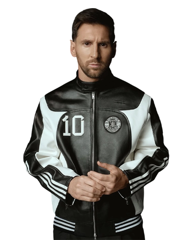 Lionel Messi Football Leather Biker Jacket