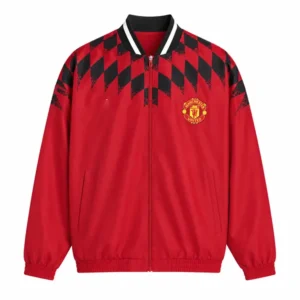Manchester united stadium track jacket red