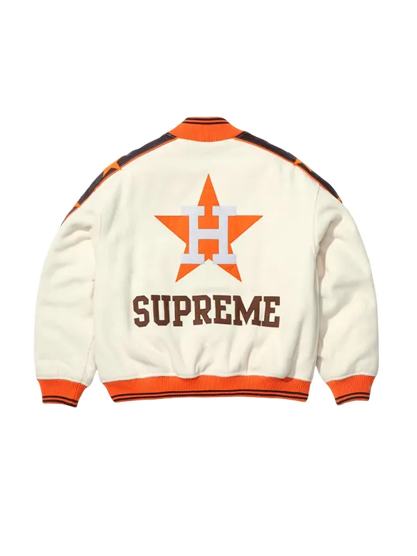 Supreme x Mitchell & Ness Houston Astros Varsity Jacket