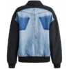Taylor Swift NBA Playoffs Denim Bomber Jacket - Image 4