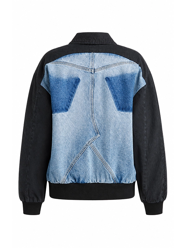Taylor Swift NBA Playoffs Denim Bomber Jacket - Image 4