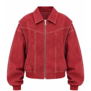 Vista Red Bomber Jacket
