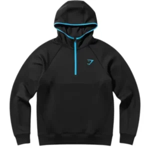 gymshark onyx 5.0 seamless hoodie black