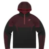 gymshark onyx 5.0 seamless hoodie red