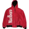 marlboro carhartt red denim jacket
