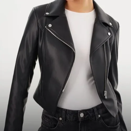 women leather jacket
