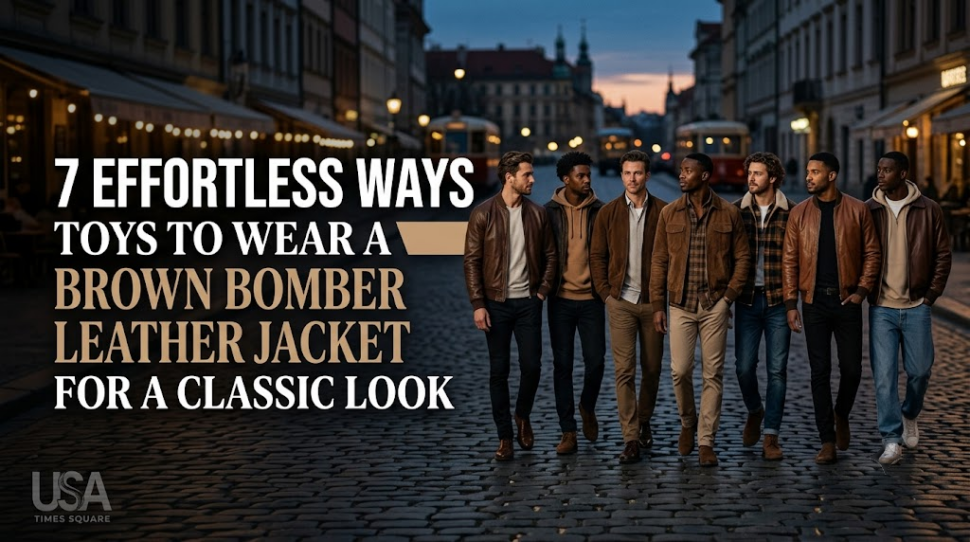 7 Effortless Ways to Wear a Brown Bomber Leather Jacket for a Classic Look