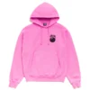 8 Ball garment dyed pink hoodie