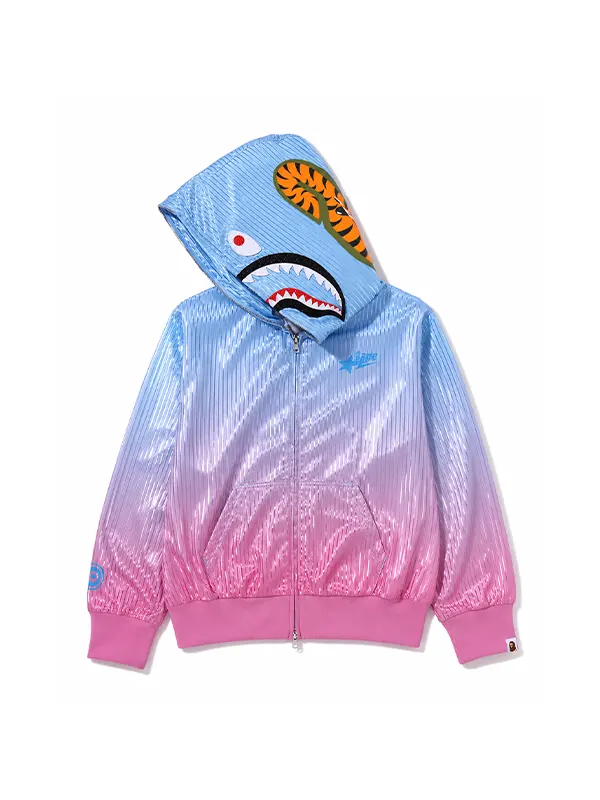 Dip Dye Shark full zip hoodie