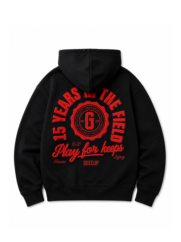 Geedup Play For Keeps graphic pullover hoodie