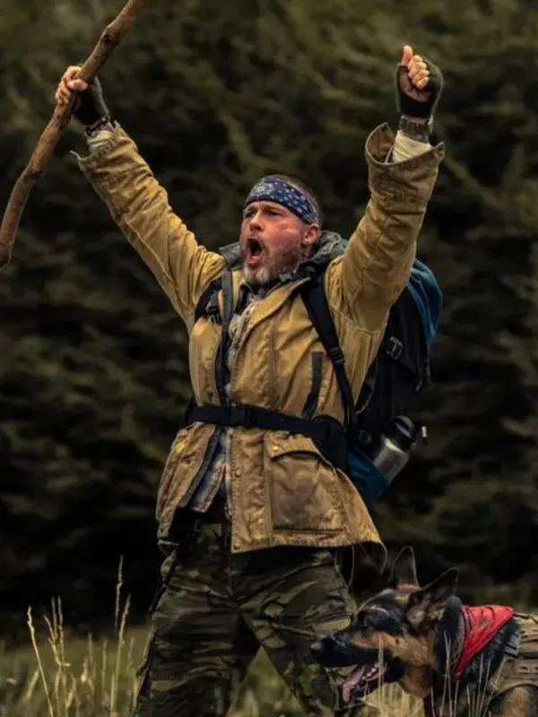 Heart of the Beast 2026 Brad Pitt Tan Survival Field Jacket