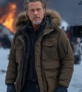 Heart of the Beast Brad Pitt Arctic Shearling Expedition Jacket