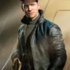 James Bond 007 First Light Black Leather Jacket