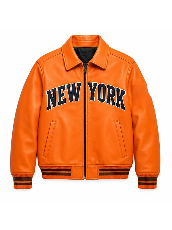 Josh Hart leather varsity jacket
