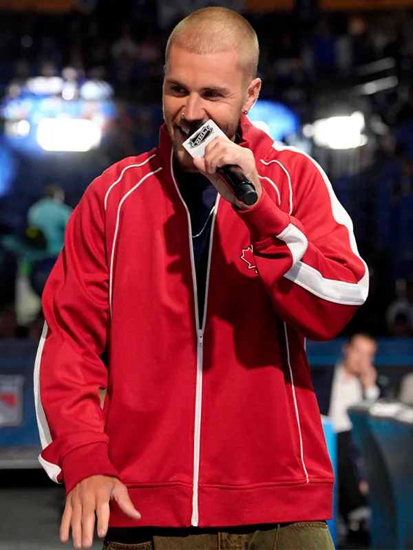 Justin Bieber Maple Leafs No Boundaries Track Jacket