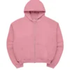 Justin Bieber SKYLRK pink hoodie