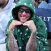 Justin Bieber polka dot hoodie