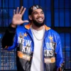 Karl-Anthony Towns NY Knicks Leather Bomber Jacket