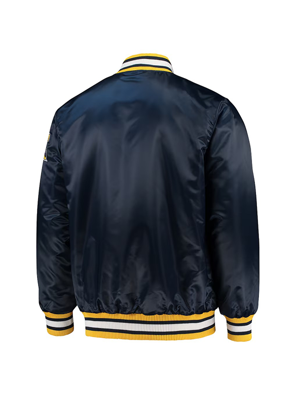 Michigan Wolverines satin varsity jacket
