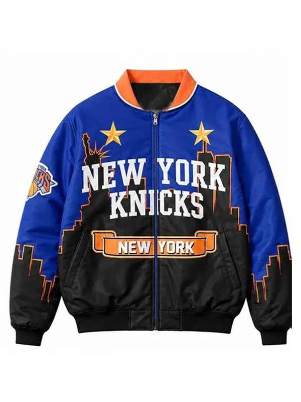 New York Knicks Karl-Anthony leather jacket