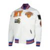 New York Knicks mash-up satin jacket