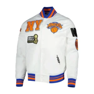 New York Knicks mash-up satin jacket