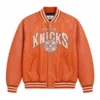 Pelle Pelle For The City Of Knicks Leather Varsity Jacket