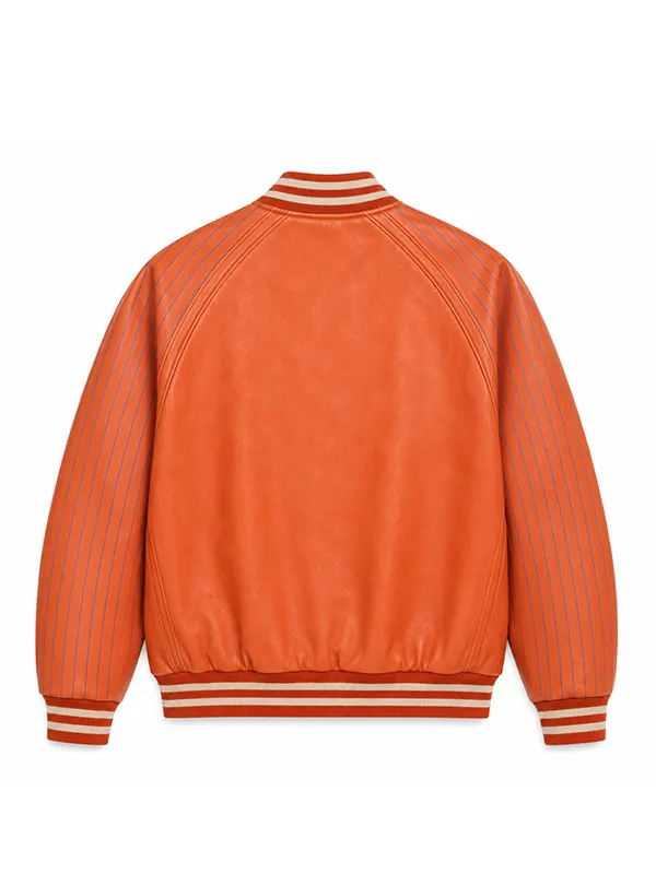 Pelle Pelle x FISLL For The City Of Knicks Orange Leather Varsity Jacket 2026