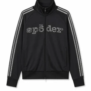 SP5DER Rhinestone Black Track Jacket