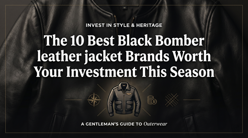 The 10 Best Black Bomber Leather Jacket Brands Worth Your Investment This Season