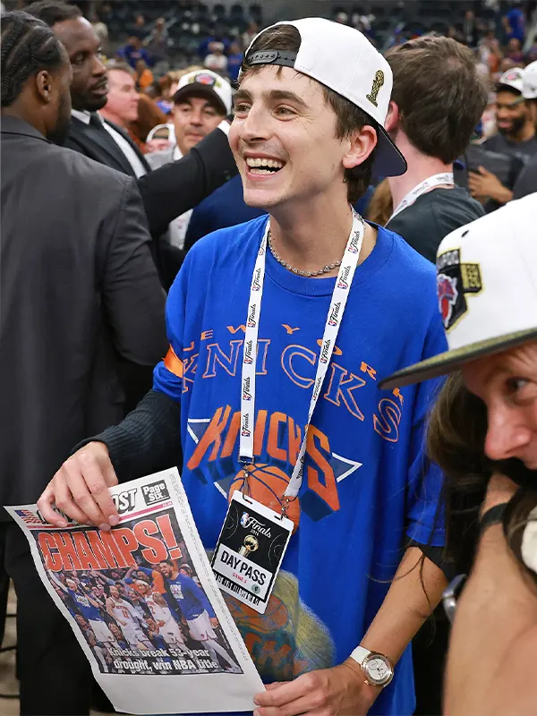 Timothée Chalamet Knicks Game 5 T-shirt