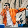 Timothée Chalamet NBA Championship Knicks Parade Orange Hoodie 2026