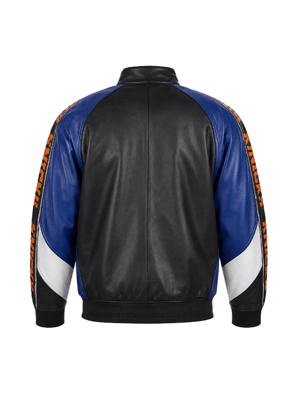 Timothée Chalamet NY Knicks Finals Leather Jacket - Image 3