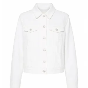Women White Denim Jacket