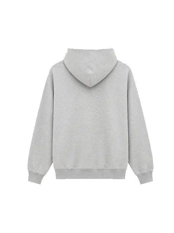 Young Miko Heavyweight Grey Logo Hoodie