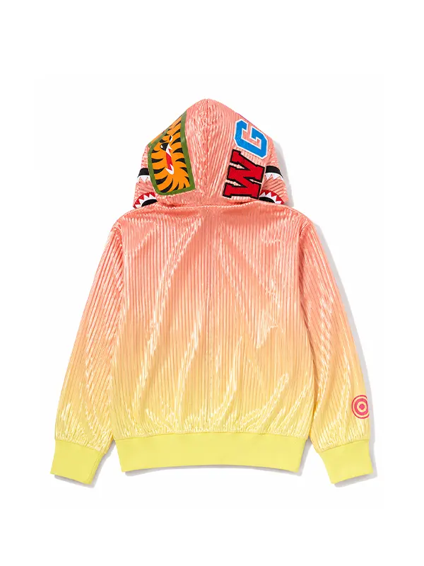 dip dye shark full zip graphic pullover hoodie 2026