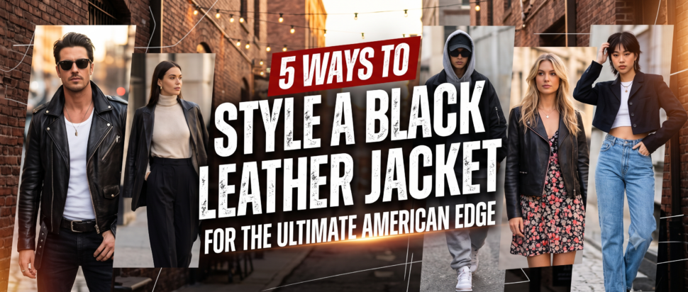 5 Ways to Style a Black Leather Jacket for the Ultimate American Edge