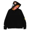 Bape Tiger Full Zip Hoodie Black