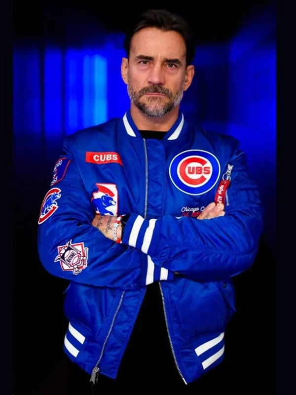 CM Punk Chicago Cubs satin jacket