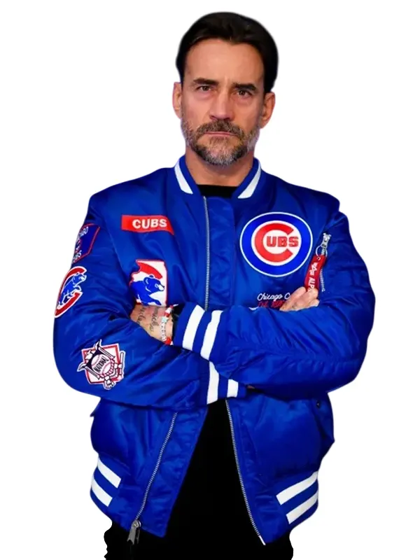 CM Punk Chicago Cubs Satin Jacket - Image 4