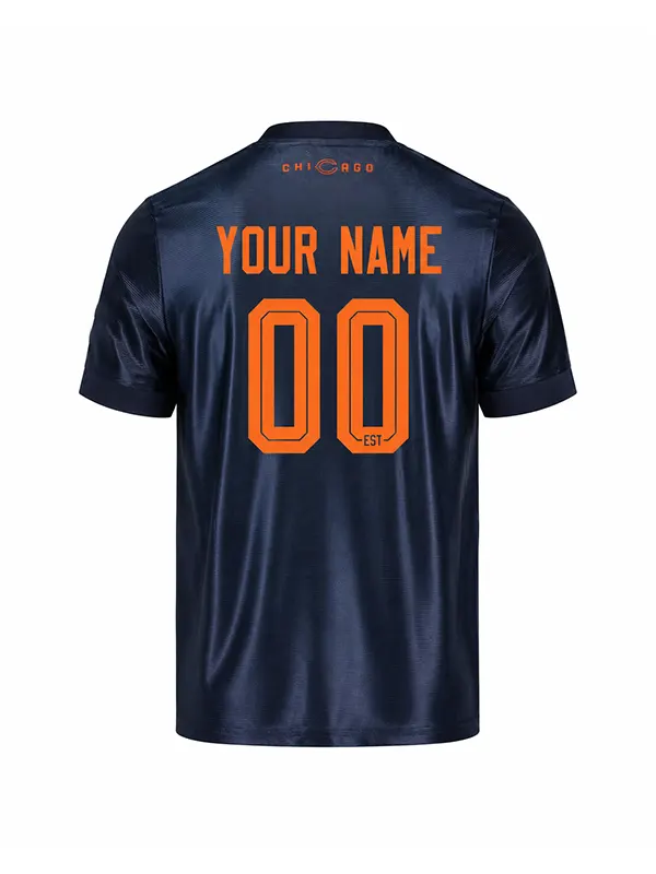 Chicago Bears Football V-Neck Shirt Navy Blue