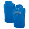 Detroit Lions Sideline Sleeveless Hoodie Blue