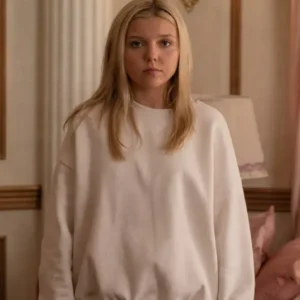Elle 2026 Lexi Minetree Pink Fur Collar Cardigan