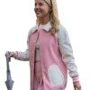 Elle Lexi Minetree Hearts Pocket Pink Varsity Jacket